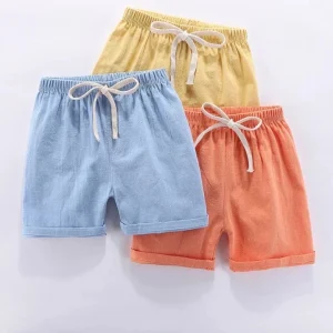 Mini Fashion™ - Sneldrogend Materiaal - Katoen-linnen Short